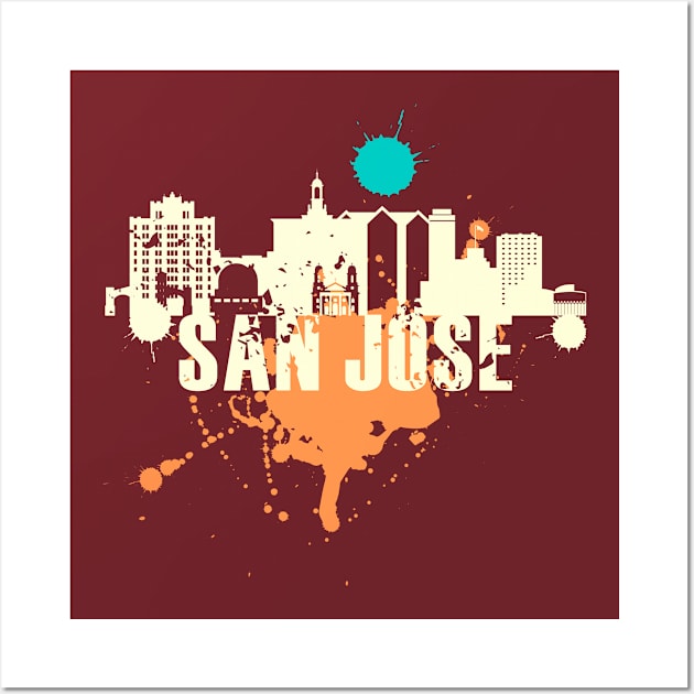 San Jose tee Wall Art by DimDom